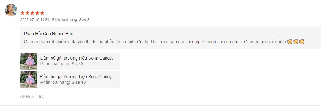Váy bé gái từ 1 đến 10 tuổi