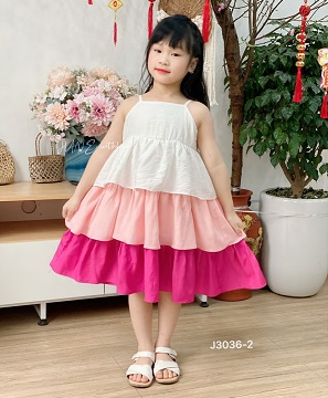 Váy bé gái 3 tầng thương hiệu June With Love