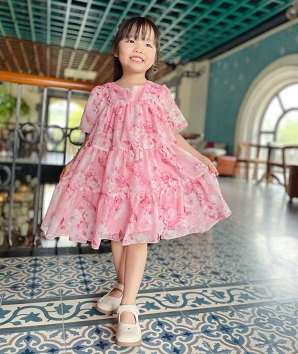 Váy voan tơ bé gái thương hiệu Sofia Candy