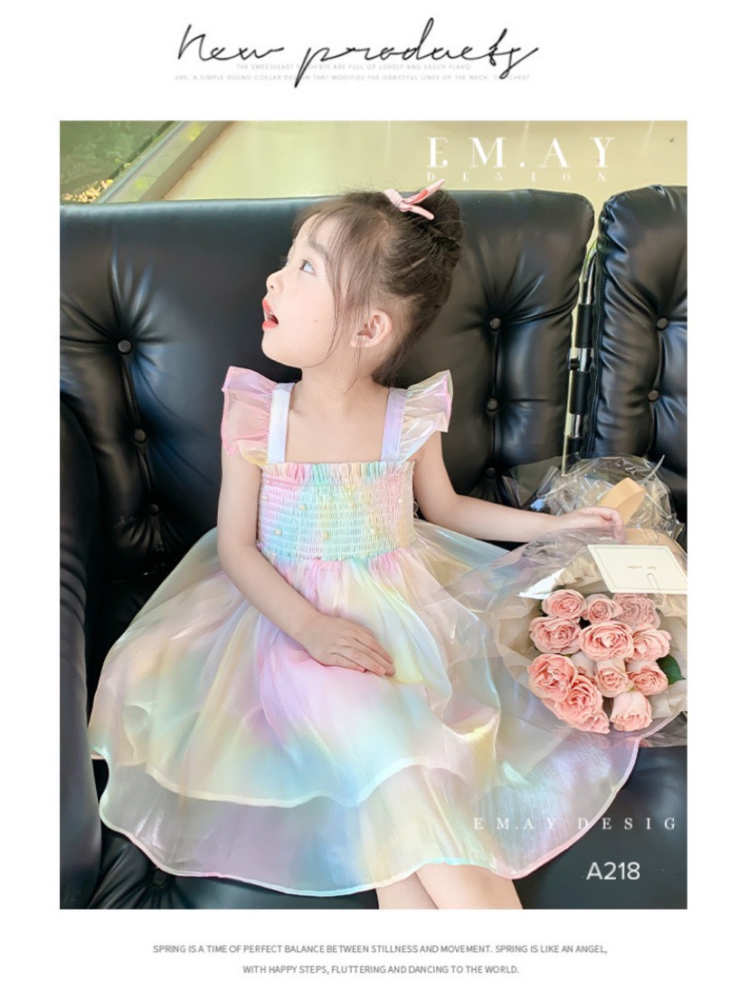 Váy bé gái cánh bướm thiên thần